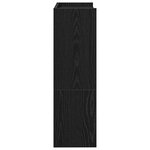 vidaXL Étagère à chaussures noir 60x25x81 cm bois d'ingénierie