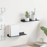 vidaXL Étagère flottante 2 Pièces Anthracite 30 x 9 x 2 5 cm Acier