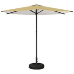 vidaXL Parasol de jardin avec base 270 x 270 cm Polyester
