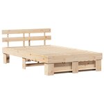 vidaXL Lit avec tiroirs - 135 x 190 cm - Bois de pin massif