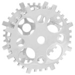 vidaXL Étagère à vin Argent 39 x 39 x 14 cm Aluminium