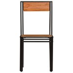 vidaXL Chaises à manger lot de 2 bois d'acacia solide