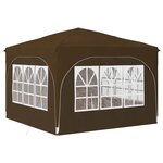 vidaXL Tente de fête pop-up 290 x 290 x 245 cm Taupe