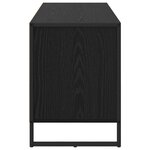 vidaXL Meuble TV Chêne noir 100 x 36 x 49.5 cm Bois d'ingénierie