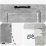 vidaXL Meuble TV mural Gris béton 78 5 x 31 x 30 cm Bois d'ingénierie