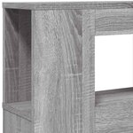 vidaXL Tête de lit à LED sonoma gris 180x18 5x103 5 cm bois ingénierie
