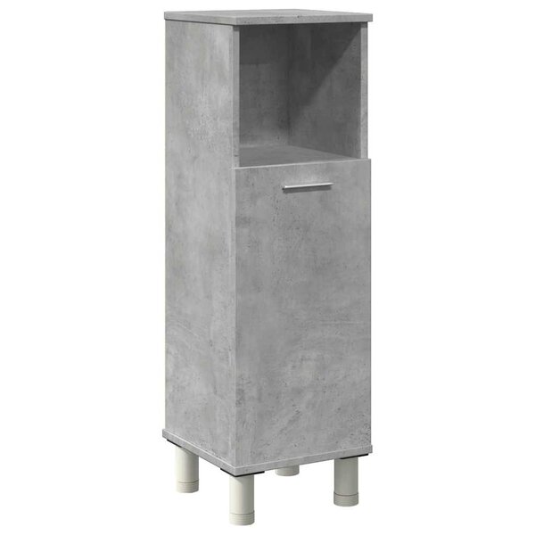 vidaXL Armoire de salle de bain Gris béton 30x30x95 cm Aggloméré