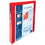 Classeur Personnalisable Rigide 2 Poches Kreacover - 4 Anneaux En D 30mm - A4 Maxi - Rouge - Exacompta