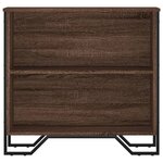 vidaXL Bibliothèque chêne marron 80x31x74 5 cm bois d'ingénierie
