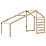 vidaXL Lit superposé et échelle et toit 90x200 cm bois de pin massif