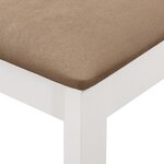 vidaXL Mobilier de salle à manger 5 Pièces MDF Blanc