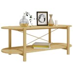 vidaXL Table basse 110x48x40 cm Bois d'ingénierie
