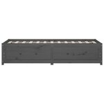 vidaXL Lit de jour sans matelas gris 90x200 cm bois de pin massif