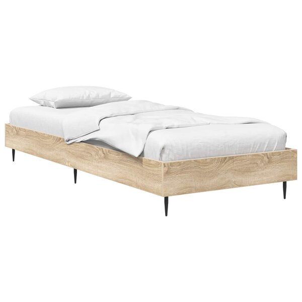 vidaXL Cadre de lit Chêne Sonoma 80 x 200 cm Bois d'ingénierie