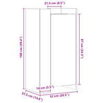 vidaXL Armoire à chaussures blanc 52x37 5x100 cm bois d'ingénierie