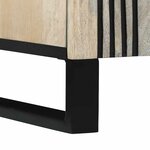 vidaXL Meuble TV Blanc 105 x 33 x 46 cm bois de manguier massif