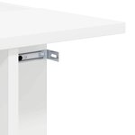 vidaXL Table d'appoint Blanc 35 x 40 x 55 cm Bois d'ingénierie