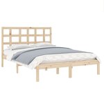 vidaXL Cadre de lit sans matelas 120x190 cm bois massif