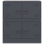 vidaXL Buffet anthracite 67x39x73 cm acier