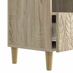 vidaXL Meuble TV 102 x 34 5 x 50 cm Chêne Sonoma Bois d'ingénierie