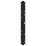 vidaXL Pieds de table basse en forme de V  2 pièces  noir  70 x (42-43 3) cm  acier