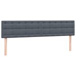 vidaXL Sommier à lattes de lit et matelas gris foncé 180x210cm velours