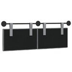 vidaXL Tête de lit suspendue Gris clair Tissu
