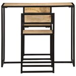 vidaXL Ensemble de salle à dîner 3 Pièces Bois de manguier solide