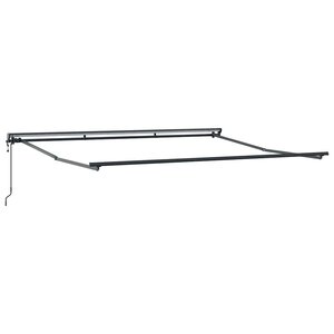 vidaXL Cadre d'auvent Anthracite 4 × 3 m Acier revêtu de poudre