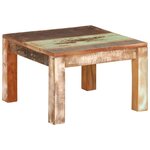 vidaXL Table basse 55x55x35 cm Bois de récupération massif