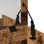 Coiffeuse avec Miroir Bois Vieilli en Bois Ingénierie