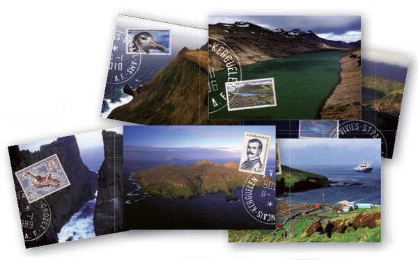 TAAF - Lot de 6 cartes postales prétimbrées