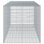 vidaXL Panier gabion avec couvercle 250x100x100 cm fer galvanisé