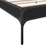 vidaXL Cadre de lit sans matelas noir 90x190 cm