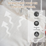 Chaise suspendue chaise hamac de voyage portable assise dossier rembourrés macramé coton polyester beige