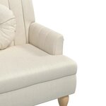 vidaXL Banc avec coussins lin 113x64 5x75 5 cm tissu