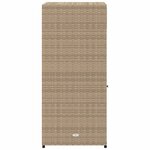 vidaXL Armoire de rangement de jardin beige 55x55x111cm résine tressée