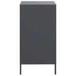 vidaXL Buffet anthracite 35x39x73 5 cm acier laminé à froid