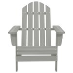 vidaXL Chaise de jardin Bois Gris