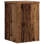 vidaXL Supports pour plantes 2 Pièces vieux bois bois d'ingénierie