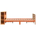 vidaXL Cadre de lit sans matelas cire marron 120x190cm bois pin massif