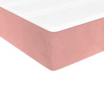 vidaXL Matelas de lit à ressorts ensachés fermeté moyenne Rose 80x200x20 cm Velours