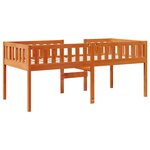 vidaXL Lit pour enfants sans matelas cire marron 90x200 cm pin massif
