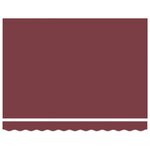 vidaXL Auvent Rétractable Bordeaux 350 x 250 cm Polyester et métal