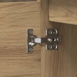 vidaXL Bureau d'angle chêne artisanal 145x100x76 cm bois d'ingénierie