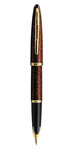 Waterman carène stylo plume  ambre  plume moyenne 18k  encre bleue  coffret cadeau