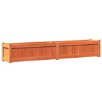 vidaXL Jardinières 2 Pièces cire marron bois de pin massif