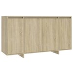 vidaXL Buffet chêne sonoma 135x41x75 cm bois d'ingénierie