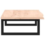 vidaXL Étagère de vasque murale acier et bois de chêne massif