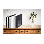 Lot de 2 Serre-livres en Acrylique 10 x 8 x 10 cm Transparent MAUL